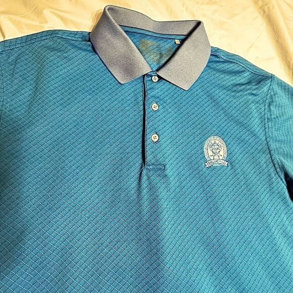 90th PGA Championships Turquoise Cutter and Buck Golf Shirt Size Large - Picture 4 of 7